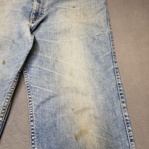 Vintage Levis Strauss Signature Jeans Mens 39x31 Silver Tab Relaxed Fit Thrashed - Picture 7 of 14